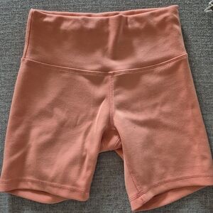 Papermoon High-Waist Peachy Coral Bike Shorts